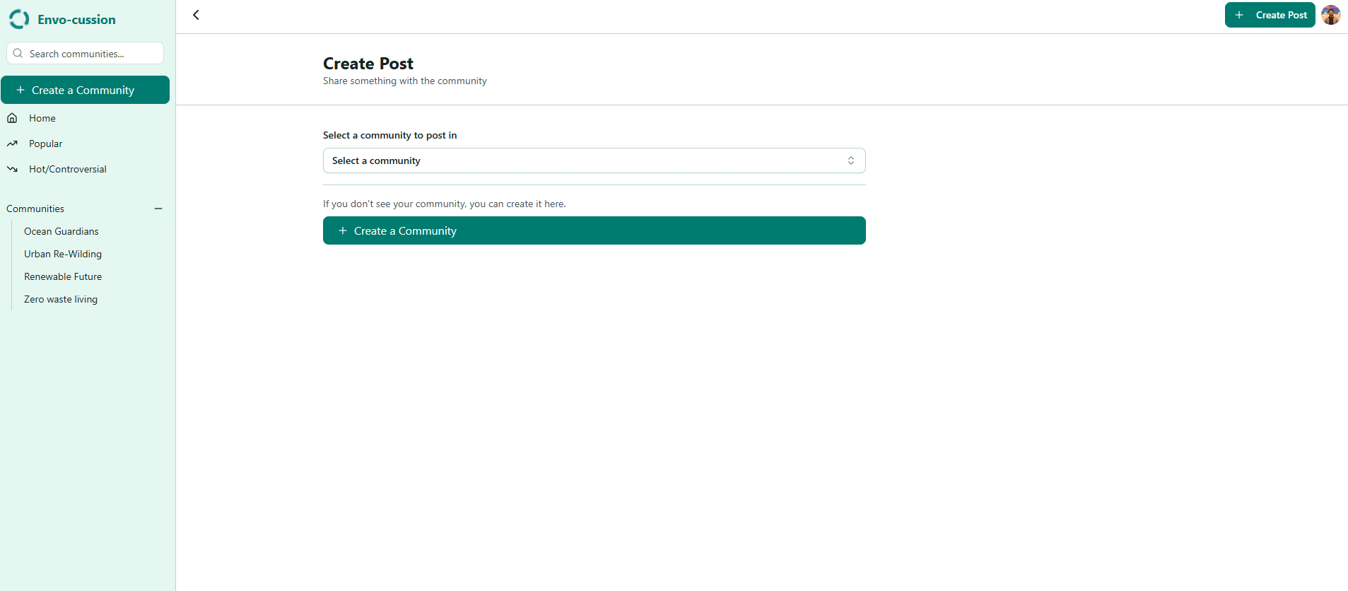 EnvoCussion - AI-Moderated Community Forum screenshot 4