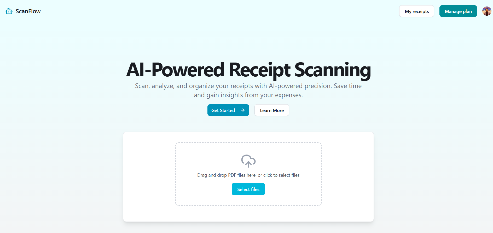 ScanFlow - AI-Powered Receipt Scanning